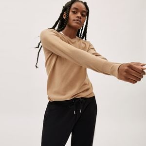 Everlane cashmere crew neck sweater camel